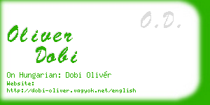 oliver dobi business card