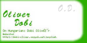 oliver dobi business card